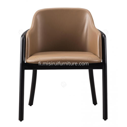 Suunnittelija ruskea nahka käsinoja yksi tuolit